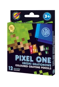 Astra Kredki grafionowe Pixel One 12 kolor�w