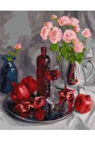 Ideyka Malowanie po numerach - "Granatowa" martwa natura 40x50cm