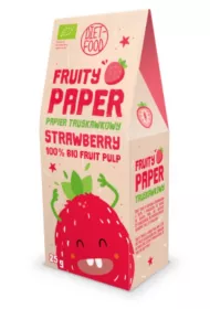 Diet-Food Papier owocowy - truskawka 100% 25 g Bio