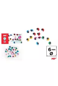 Mp Main Paper Oczy ruchome samoprzylepne kolorowe 6mm