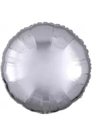 Amscan Balon foliowy metalik srebrny okr�g�y 43cm