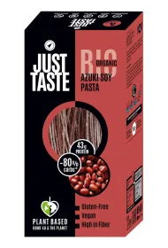 Just Taste Makaron proteinowy (z soi i fasoli czerwonej adzuki) spaghetti bezglutenowy 250 g Bio