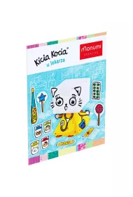 Kolorowanka 3D Kicia Kocia u lekarza