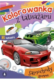 Malowanka A5 Kolorowanka z tatua�ami. Samochody sportowe SKRZAT 072761