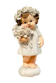 Figurka Anio�ek z kwiatami 8cm
