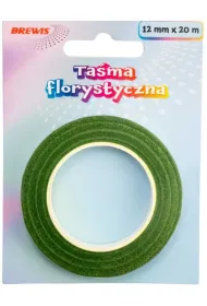 Ta�ma florystyczna zielona 12mmx20m Brewis