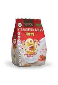 Jerry Gluten Out Kulki zbo�owe truskawkowe 375 g