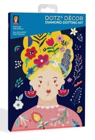 Diamond Dotz Haft diamentowy - Adults Floral Girl 30x20cm