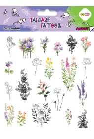 Tatua�e zmywalne Flowers HAPPY COLOR