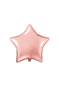 PartyDeco Balon foliowy Gwiazdka r�owe z�oto 48cm