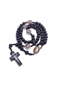 R�aniec drewniany czarny - Jezu ufam Tobie