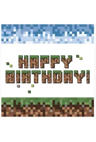 Serwetka papierowa 3 warstwowa 33x33 cm Happy Birthda op.20 szt. POL-MAK SDOG045201