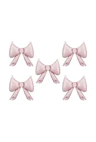 PartyDeco Balony foliowe do girland Kokardy pudrowy r� 5 szt.