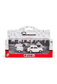 AUTO OSOB MET FIAT 126P PRZYCZEPA KROTKA BIA Daffi