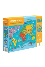 Gra magnetyczna mapa wiata Maksik