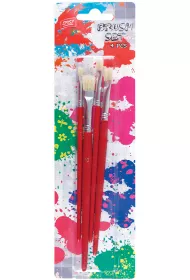 Easy Stationery P�dzelki p�askie 4 szt.