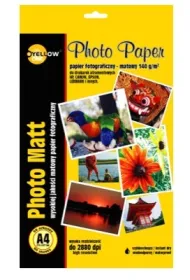 Kw Trade Papier foto A4/50ark matowy 140g YELLOW ONE
