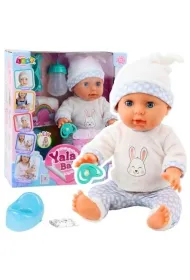 Lalka bobas z dwikiem 35cm Leantoys