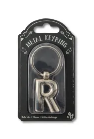 If Silver Letter Keyring - brelok do kluczy litera R