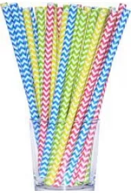 S�omki papierowe shake niebieskie 8mm 10 szt.