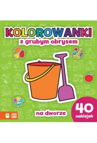 Kolorowanki z grubym obrysem. Na dworze