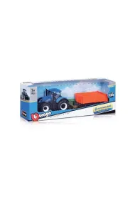 Bburago model tractor t7.315 with tipping trailer 10cm