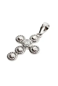 Zawieszka Krzy�yk Posrebrzany 21x19mm