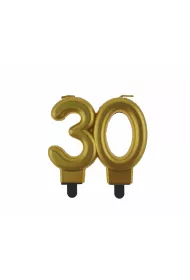 Godan �wieczka liczba 30 URODZINY metaliczna B&C 8cm