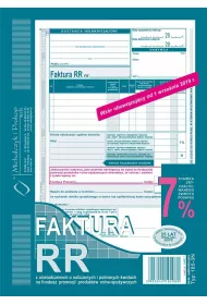 Michalczyk i Prokop Druk Faktura VAT RR dla Rolnika A5 80 kartek