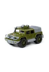 Samoch�d Jeep wojskowy "Zwiadowca Safari" z jednym karabinem maszynowym Polesie