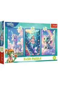 Puzzle 3x50 el. Razem w kolorowym �wiecie Trefl