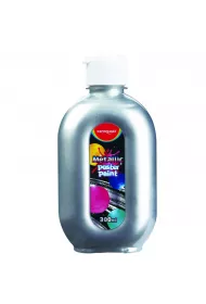 Farba plakatowa 300ml KEYROAD metaliczna srebrna 300 ml