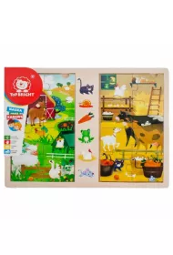 Puzzle drewniane 2x8 el. Na wsi Brimarex
