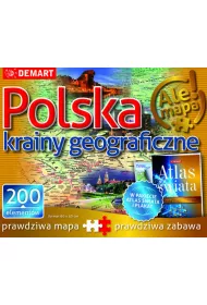 Atlas + Puzzle 200 el. Polska krainy geograficzne Demart