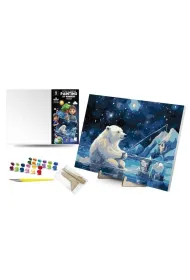 Maksik Malowanie po numerach - Nied�wied� polarny 30x40cm