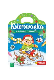 Kolorowanka na zim� i �wi�ta. Ksi��eczka z naklejkami