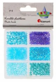 Titanum Koraliki plastikowe 6 rozmiar�w 32g