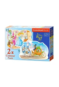 Puzzle 9+15 el. Cinderella Castorland