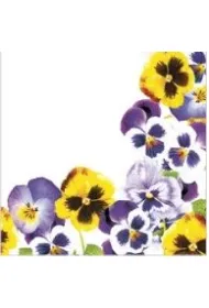 Serwetki Lunch Daisy - Pansies Frame SDWI009601