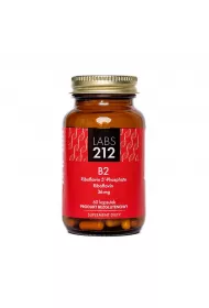 Labs212 Witamina B2 (fosforan ryboflawiny + ryboflawina) Suplement diety 60 kaps.