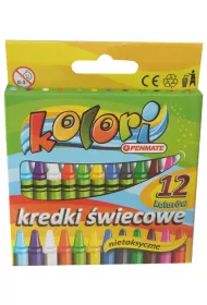 Penmate Kredki �wiecowe 12 kolor�w