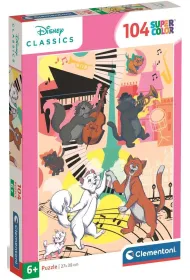 Puzzle 104 el. SuperColor. Aristocats Clementoni