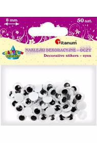 Titanum Oczy samoprzylepne bez rz�s okr�g�e 8mm