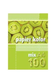 Kreska, papier kolorowy A4, 100 kartek, 80 g/m2, wielokolorowy