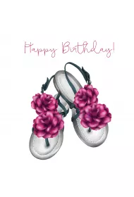 Clear Creations Karnet Urodziny sanda�y Swarovski CL0317