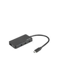 Natec Koncentrator USB 4 porty Silkworm USB 3.0 USB-C czarny