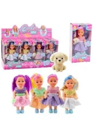Laleczka mini w sukience 12cm MIX Leantoys