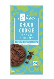 Ichoc Tabliczka kakaowa z kawa�kami ciastek kakaowych 80 g Bio