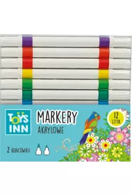 Stnux Markery akrylowe 2 kocwki 12 szt.