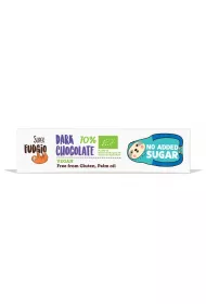 Super Fudgio Czekoladowy baton z ciemnej czekolady bez dodatku cukru 40 g bio